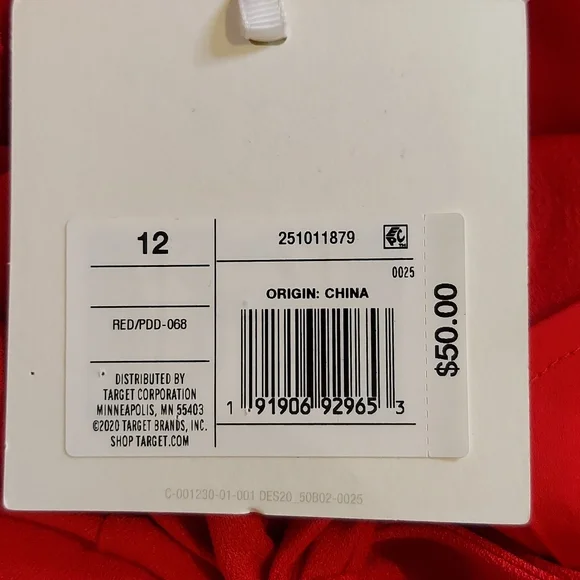 Cushnie for Target Red Halter Tie Neck Slip Dress Size 12 NWT - Picture 15 of 16